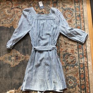 Blue Stripe Cotton Dress